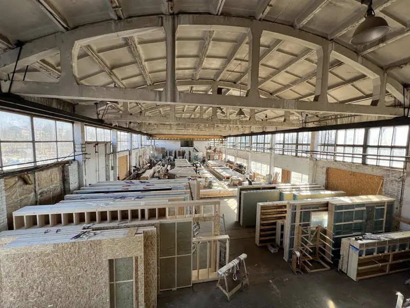 Wood Solutions factory - prefabricated timber frame production
